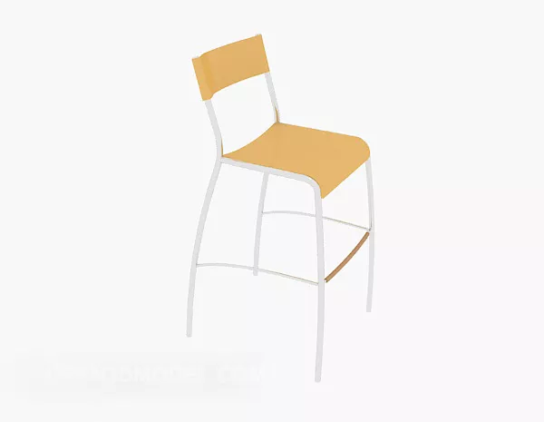 Minimalist Generous Bar Chair 3d model Minimalist Generous Bar Chair 3d model
