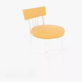 Yellow Minimalist Home Chair Furniture 3d model