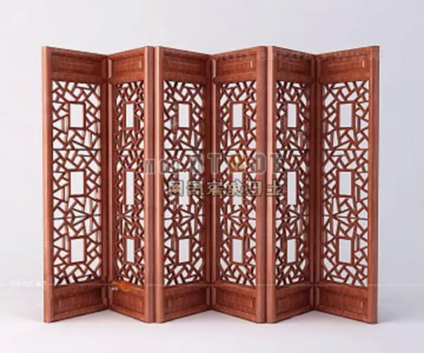 Screen Partition Square Pattern 3d model