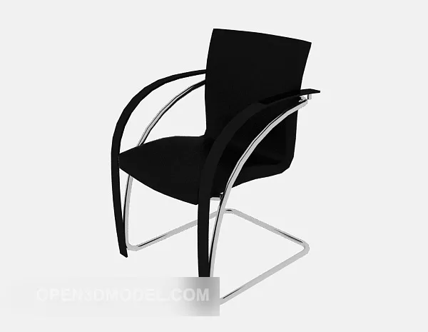 Black Armrest Office Chair V1 3d model Black Armrest Office Chair V1 3d model