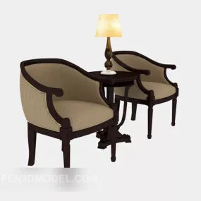 Home Simple Lounge Chair V2 3d model