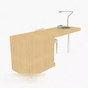 Simple Personal Work Desk 3d model