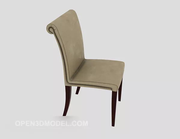 Home Simple Dining Chair Leather 3d model Home Simple Dining Chair Leather 3d model