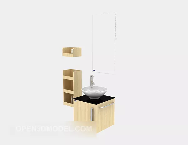 Home Bath Cabinet Modern Decor 3d model Home Bath Cabinet Modern Decor 3d model