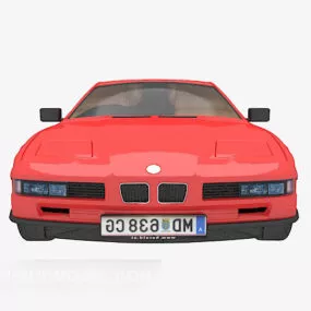 Sedan Red Car 3d model