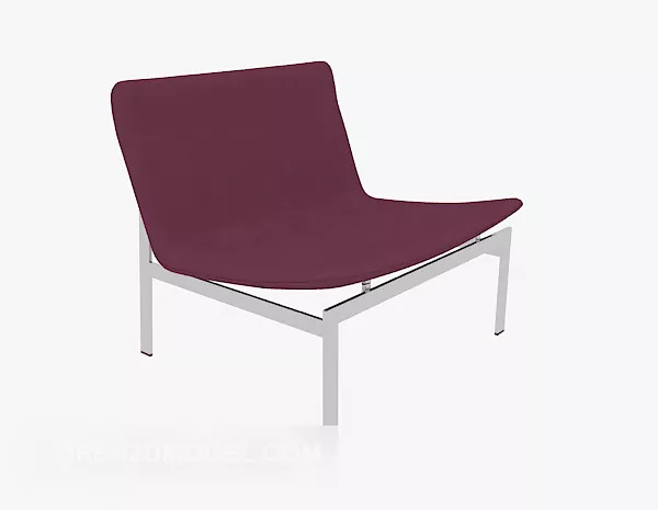 Multiplayer Lounge Chair Purple Fabric 3d model Multiplayer Lounge Chair Purple Fabric 3d model