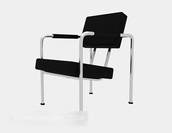 Simple Office Chair Black Color 3d model Simple Office Chair Black Color 3d model