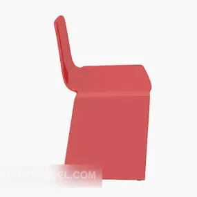 Red Lounge Chair Modern Design 3d model