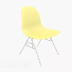 Yellow Lounge Chair Coffee Chair 3d model