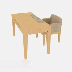 Simple Home Desk Chair 3d model
