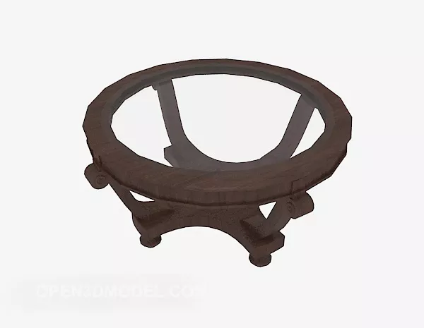 European Fine Wood Coffee Table 3d model European Fine Wood Coffee Table 3d model