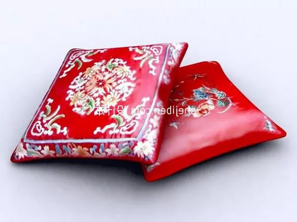 Bedspread With Pillow 3d model