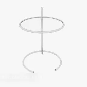 Glass Coffee Table Round SHaped 3d model