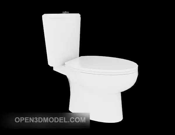 White Toilet Two Unit 3d model White Toilet Two Unit 3d model