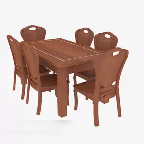 Simple Table Chair 3d model