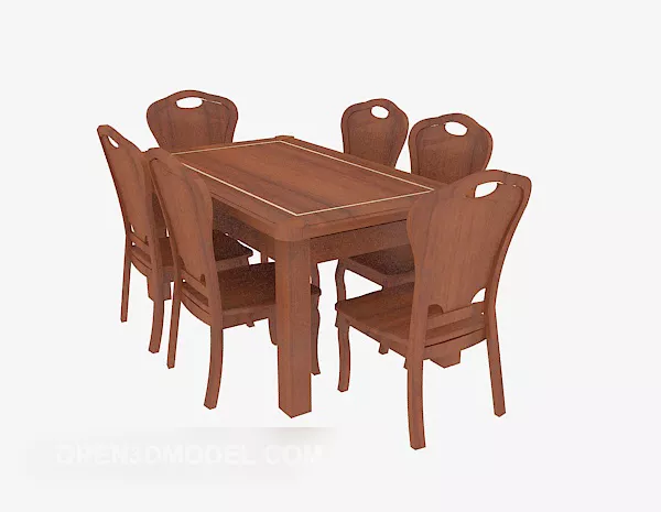 Simple Table Chair 3d model Simple Table Chair 3d model