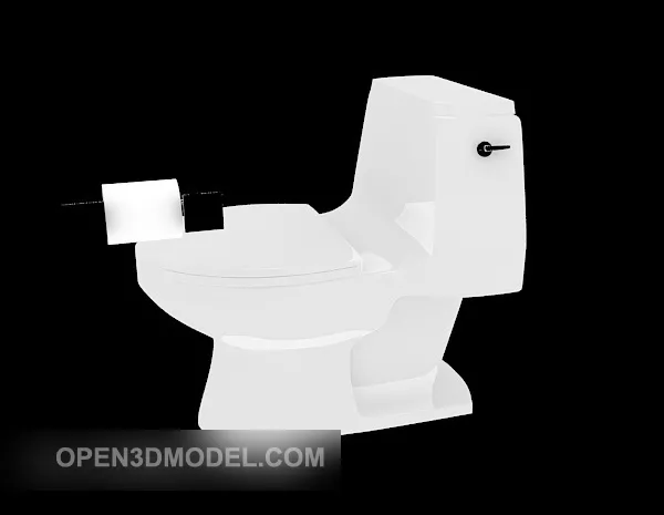 Classic Toilet Style 3d model
