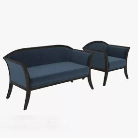 Simple Multi-seaters Sofa 3d model