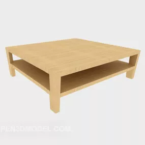 Square Home Coffee Table 3d model
