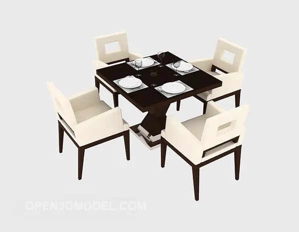 Elegant Design Chinese Table Chair 3d model Elegant Design Chinese Table Chair 3d model