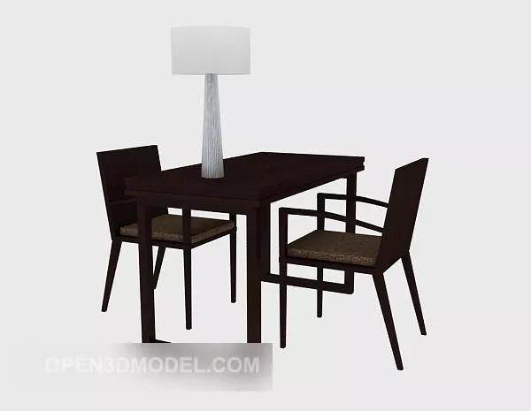 Chinese Style Desk Chair Sets 3d model Chinese Style Desk Chair Sets 3d model
