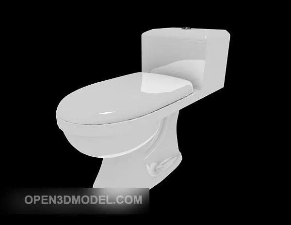 Simple Toilet Sanitary 3d model