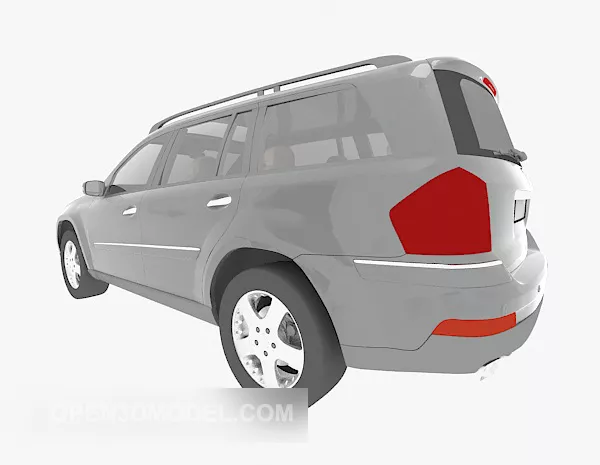 Small Van Grey Color 3d model Small Van Grey Color 3d model
