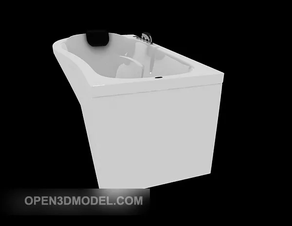 Bathing Round Bathtub Sanitary 3d model