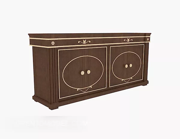 European-style Solid Wood Side Cabinet 3d model European-style Solid Wood Side Cabinet 3d model