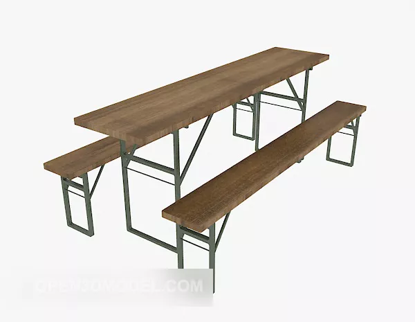 Simple Table Chair Furniture 3d model Simple Table Chair Furniture 3d model