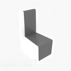 Simple Dining Chair Furniture 3d model