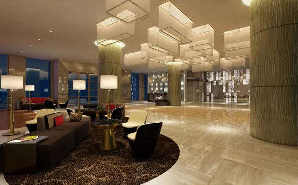 Reception Hall With Lighting Decoration 3d model Reception Hall With Lighting Decoration 3d model