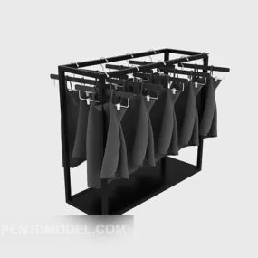 Showroom Clothing Rack 3d model