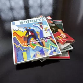 Comic Book Stack 3d model
