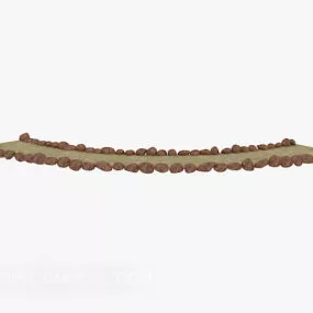 Park Stone Trail Landscape 3d model