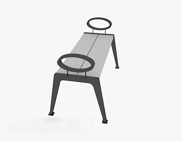 Park Bench Solid Wood 3d model Park Bench Solid Wood 3d model