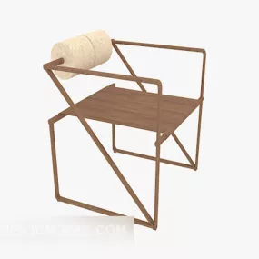 Wood Lounge Chair Modernism 3d model