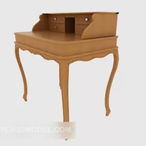 Solid Wood Dresser V1 3d model