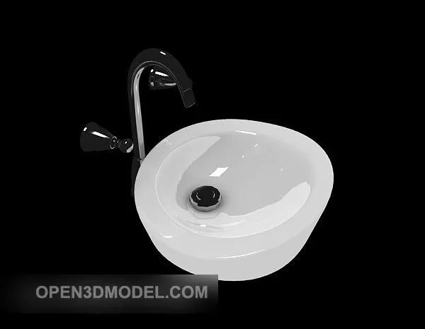 Ceramic Washbasin 3d model Ceramic Washbasin 3d model