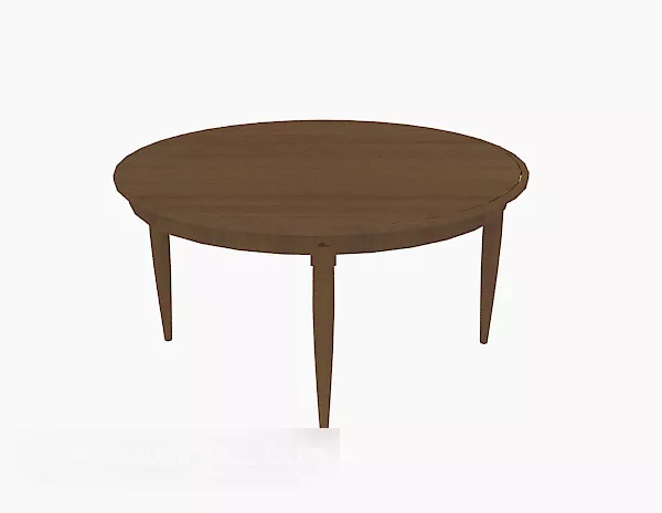 Modern Round Coffee Table Wooden 3d model Modern Round Coffee Table Wooden 3d model