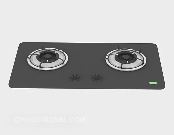 Commercial Kitchen Stove 3d model