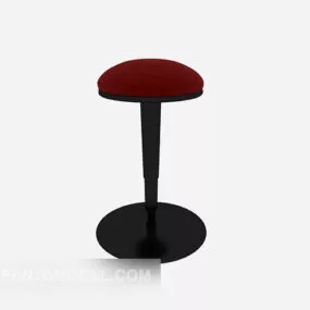 Wood Stool Bar Chair 3d model