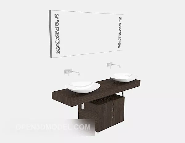 Home Bathroom Furniture Modern Style 3d model Home Bathroom Furniture Modern Style 3d model