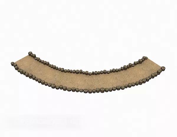 Steel Path Way 3d model