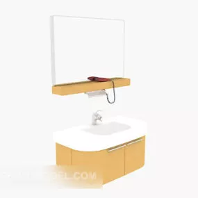 Home Washbasin With Mirror 3d model