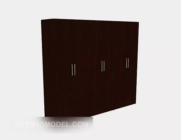Wardrobe Simple Drawers 3d model