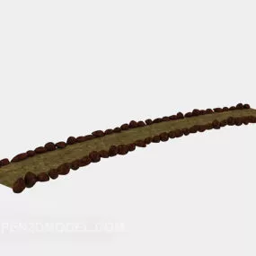 Stone Path Landscape Road 3d model