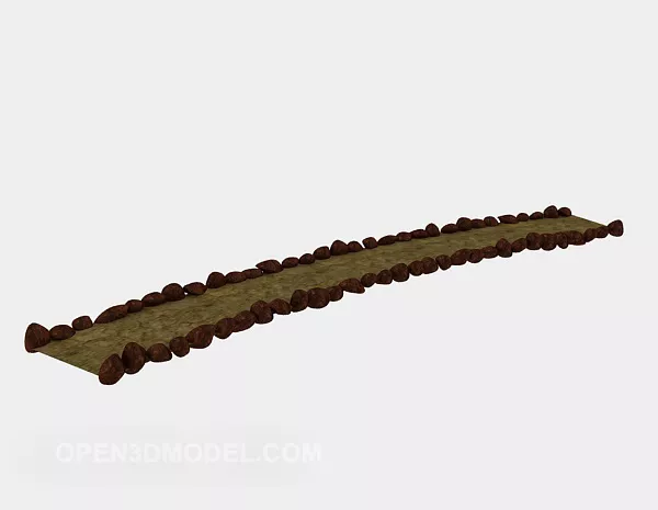 Pathway Shape Decoration 3d model