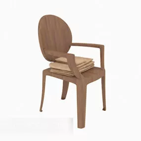 solid wood chair Home Furniture 3d model
