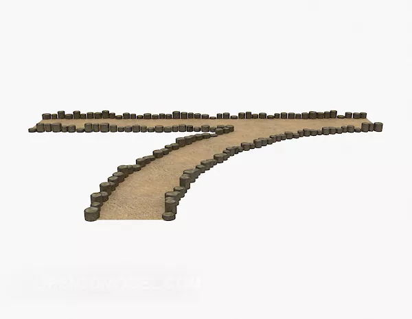 Green Sky Terrain Landscape 3d model